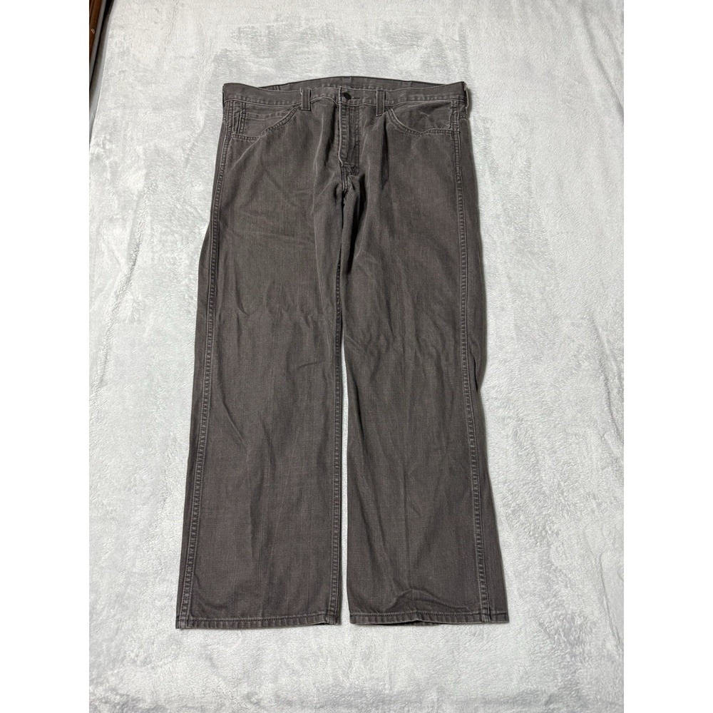 Levis 569 Mens 38x28 Loose Fit Straight Leg Brown Denim Jeans